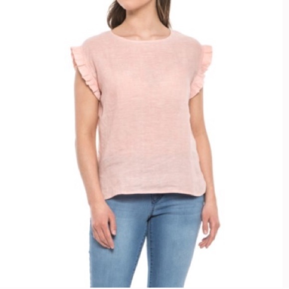 CYNTHIA ROWLEY | Linen Flutter Top - Picture 7 of 7
